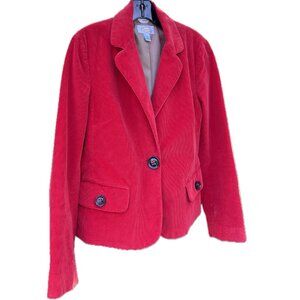Red Corduroy Blazer